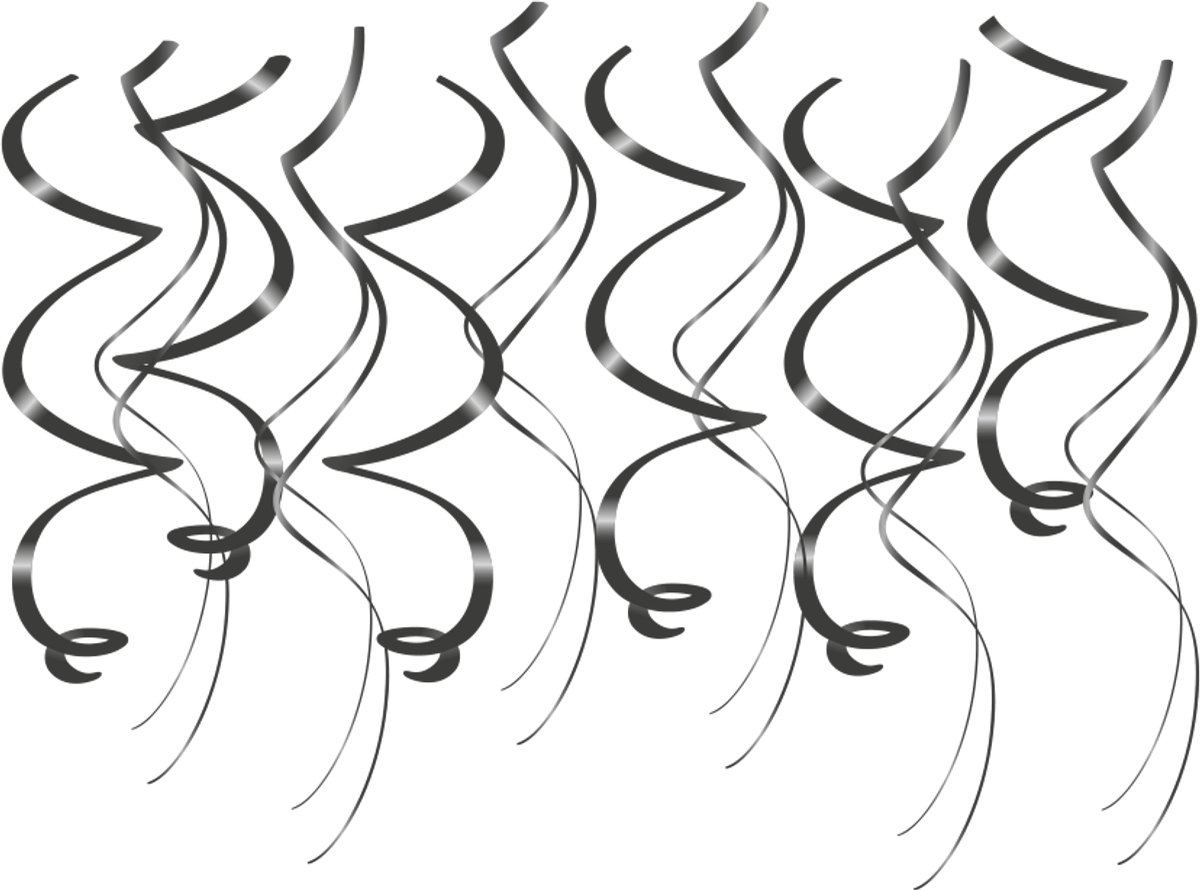 Swirl decorations - Black