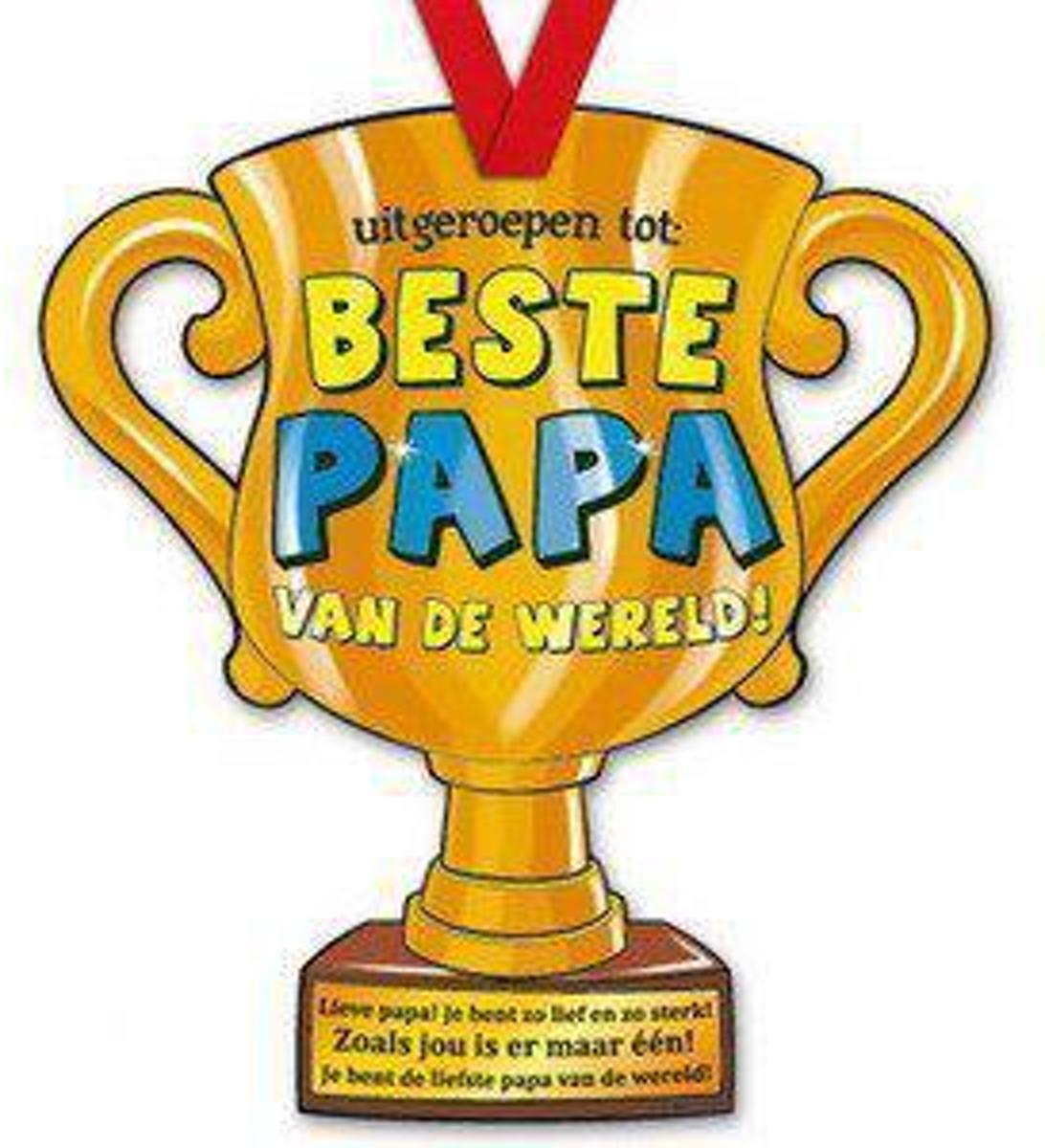 Trofee met lint - Trophy - Papa