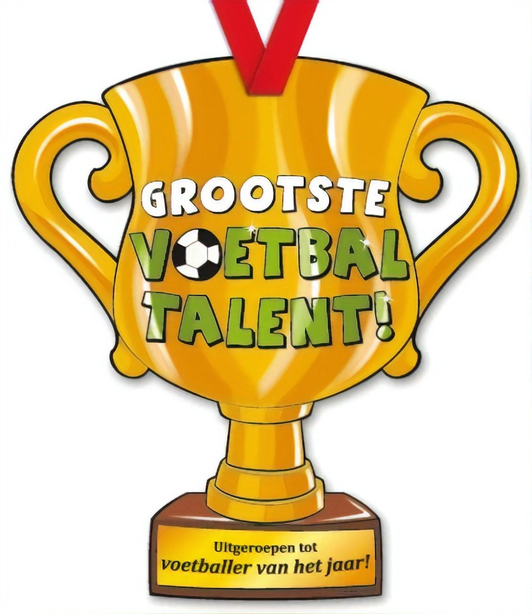 Trofee met lint - Trophy - Voetballer