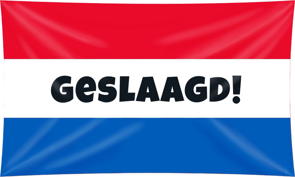 gevelvlag - Geslaagd rwb 150cm x 90cm