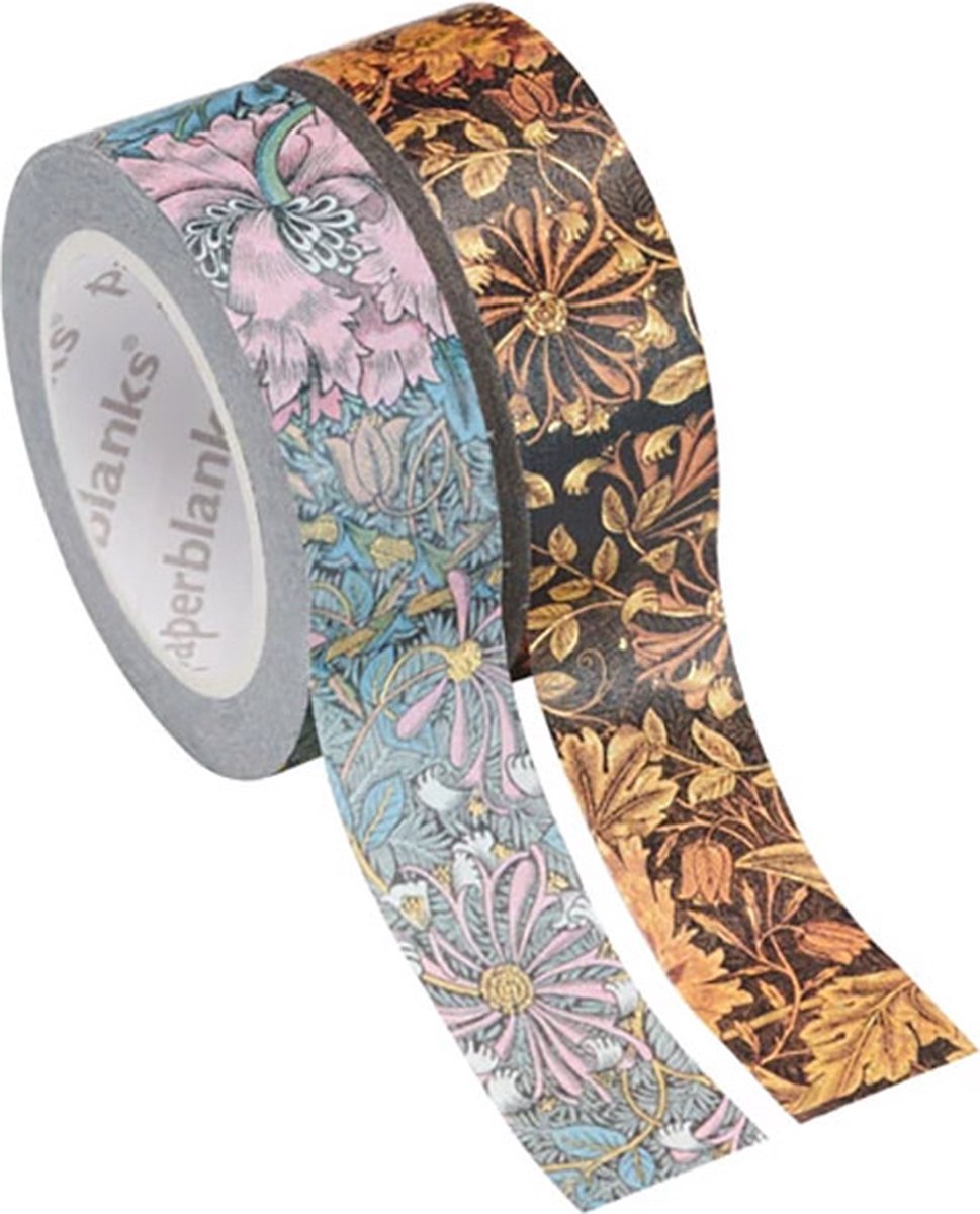 Paperblanks Washi Tape Morris Honeysuckle / Morris Pink Honeysuckle