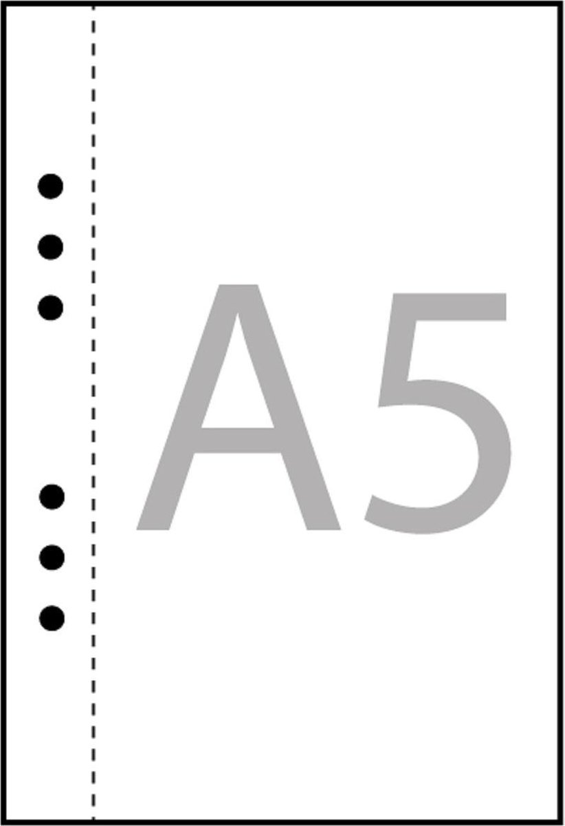 (Art.no. 920801) 20 vel MyArtBook Paper 140 GSM Curious Translucent Size 165 x 210 mm (A5) - 6 punch holes - perforation