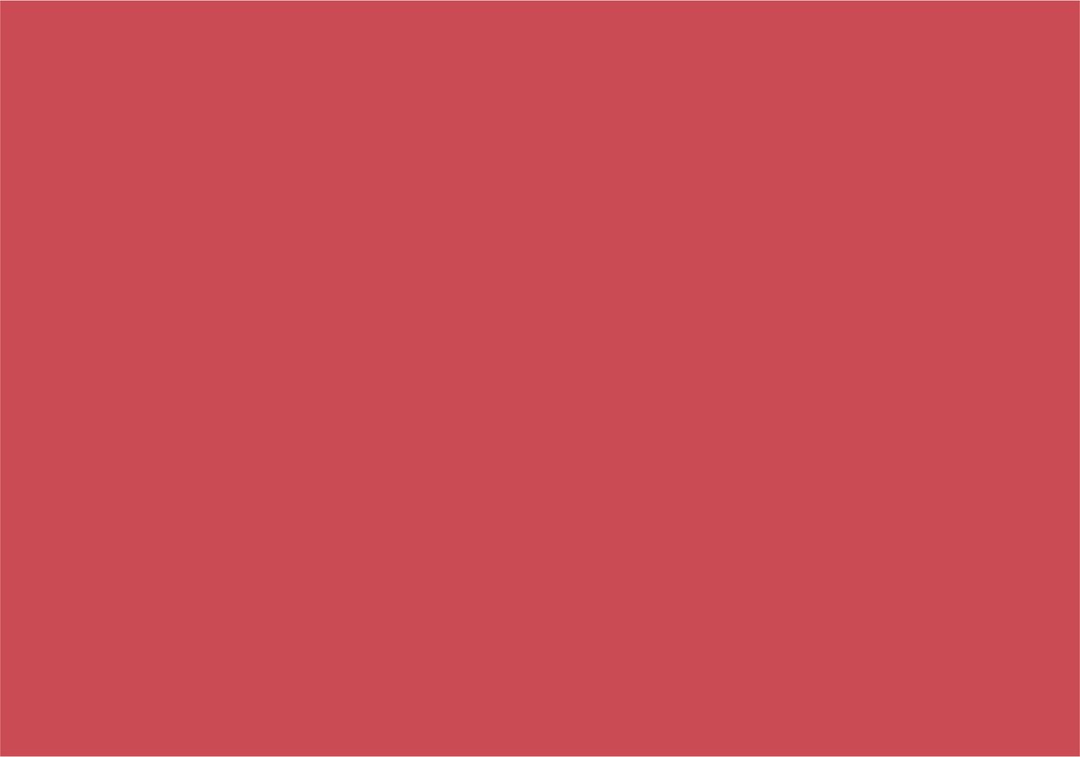 5 vel Hobbykarton / knutselkarton / fotokarton - 270 grams - 500x700 mm - 50x70 cm kleur: rood
