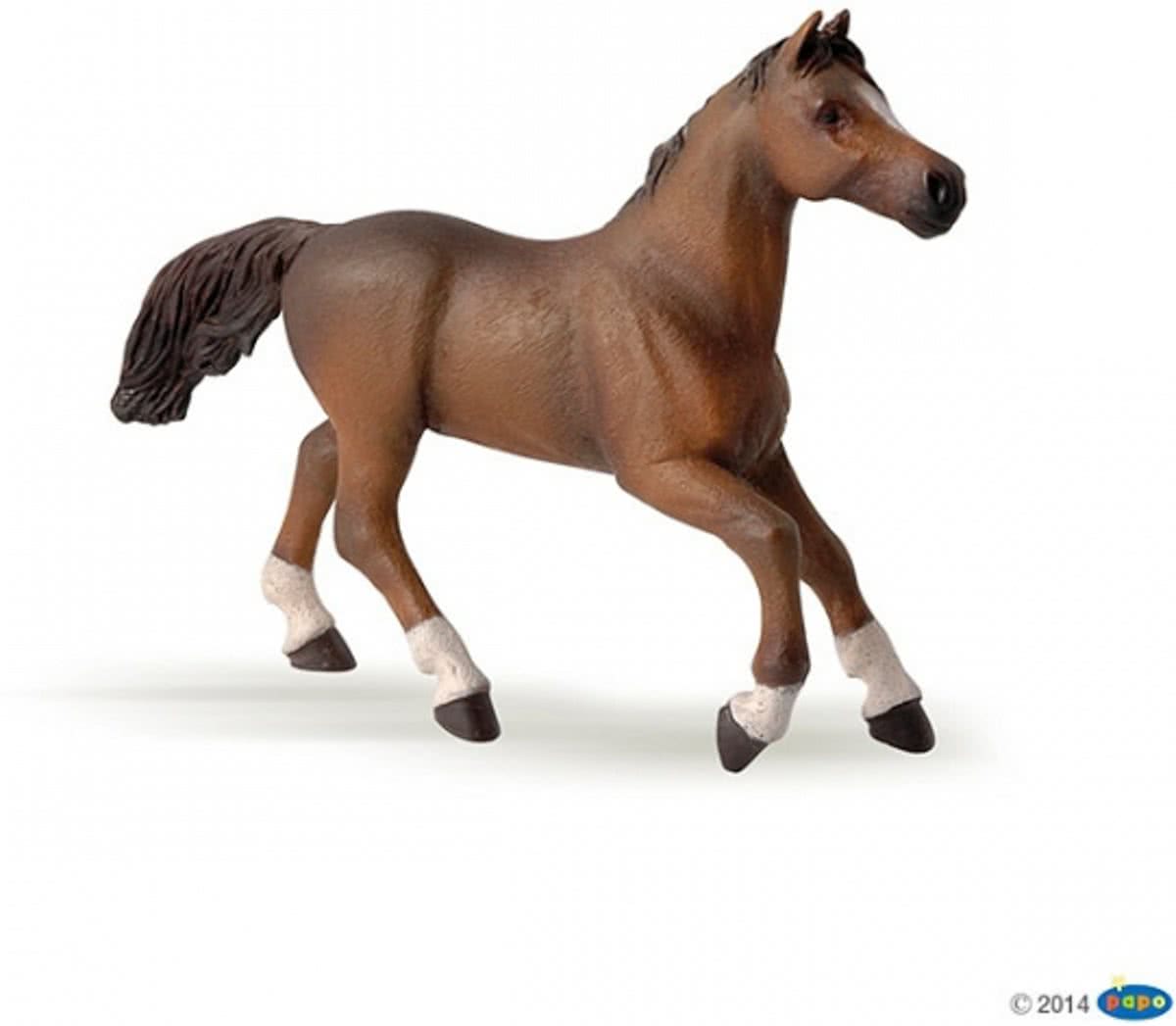 Plastic speelgoed bruin Arabieren paard 15,5 cm
