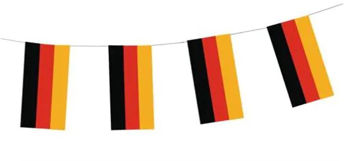 10xVlaggenslinger, papier 4 m Duitsland brandvertagend