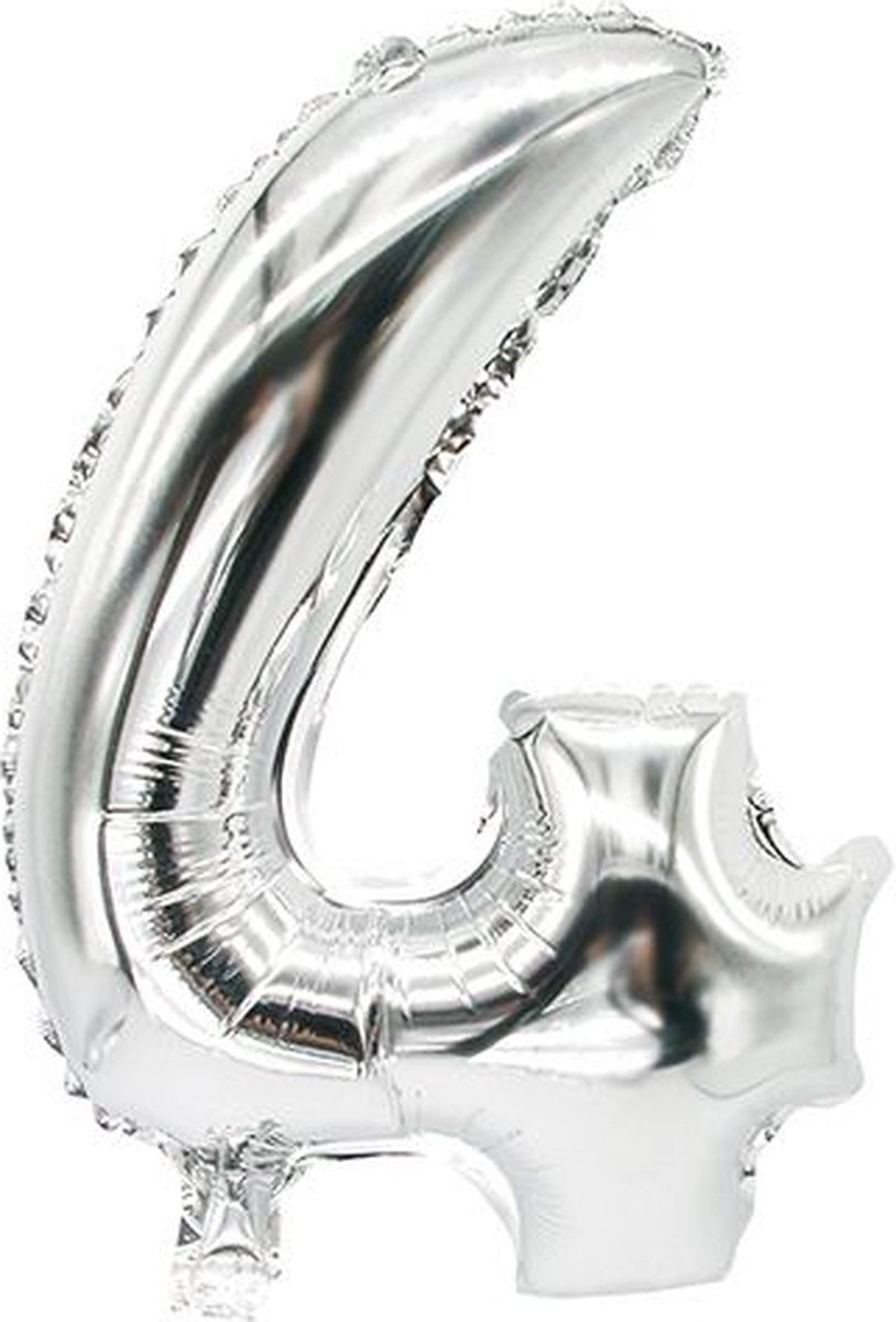 Papstar 86834, Speelgoed ballon, Polyethyleentereftalaat (PET), Zilver, Aantal, 200 mm, 350 mm