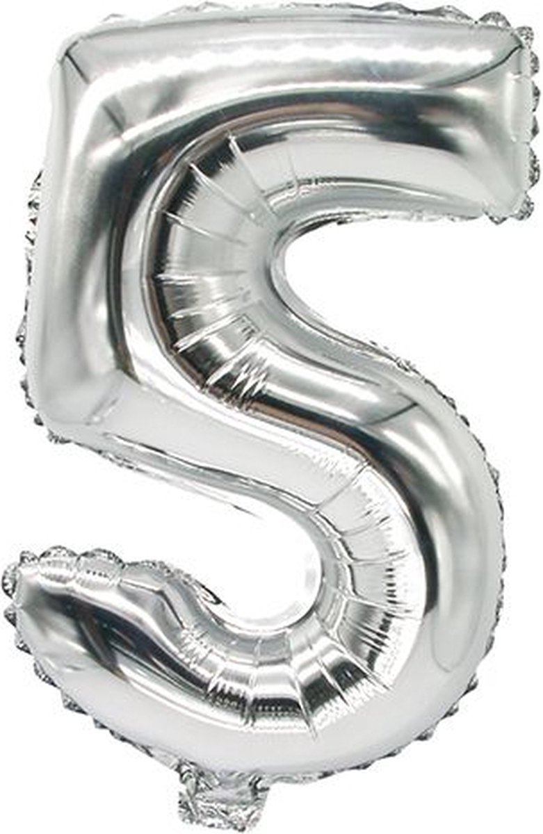 Papstar 86835, Speelgoed ballon, Polyethyleentereftalaat (PET), Zilver, Aantal, 200 mm, 350 mm