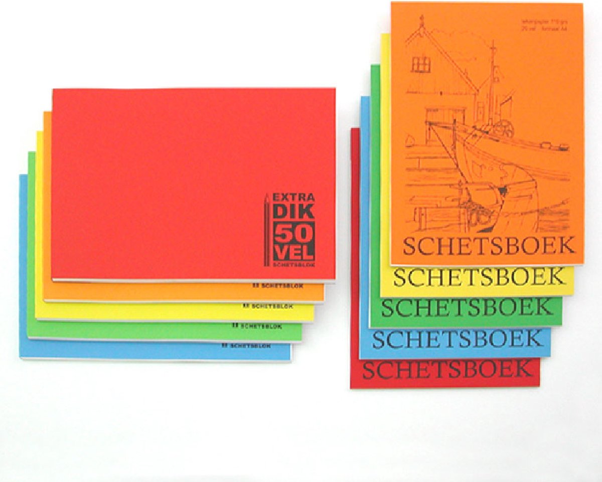 Schetsboek extra dik 5st