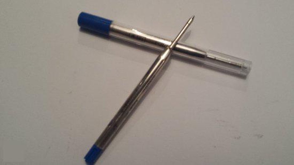 2 stuks Parkervullingen blauw fine