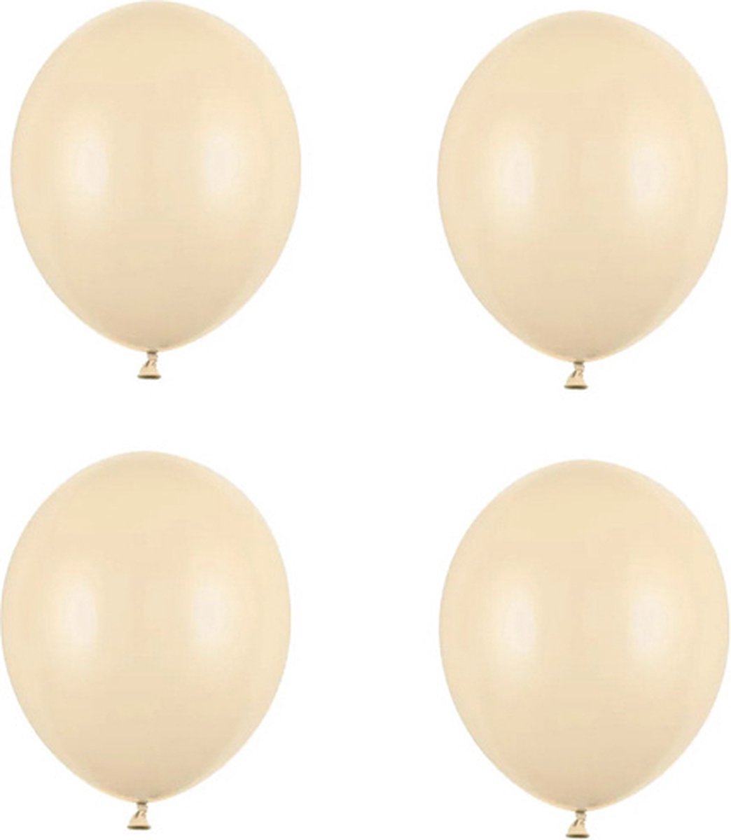 Partydeco - Ballonnen latex - ivoor 27 cm (100 stuks)
