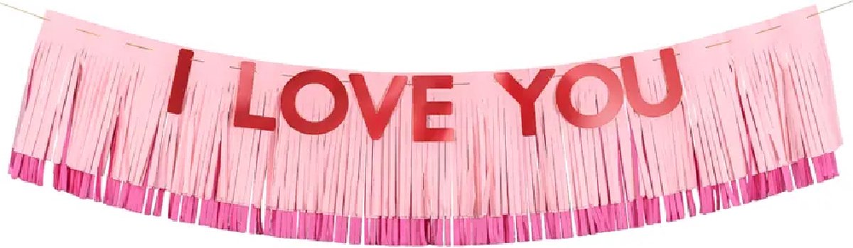 Partydeco - Banner I love you - 150 x 30 cm