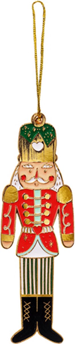 Partydeco - Metalen hanger Notenkraker (3 x 10 cm)