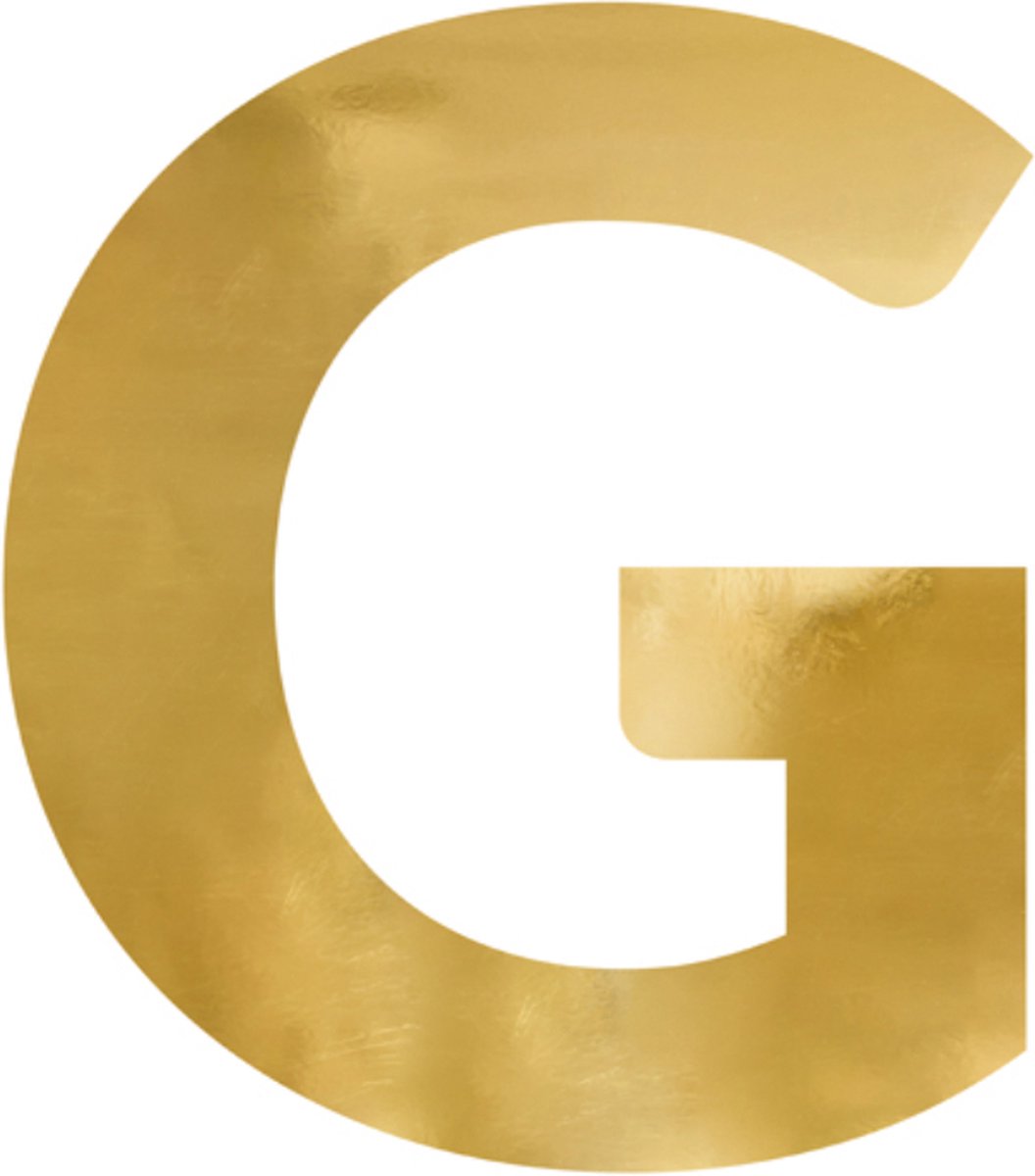 Partydeco - Spiegel Letter G Goud - 54 x 61 cm