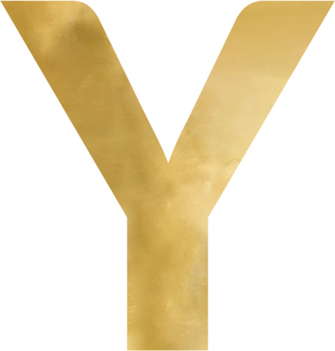Partydeco - Spiegel Letter Y Goud - 58 x 60 cm
