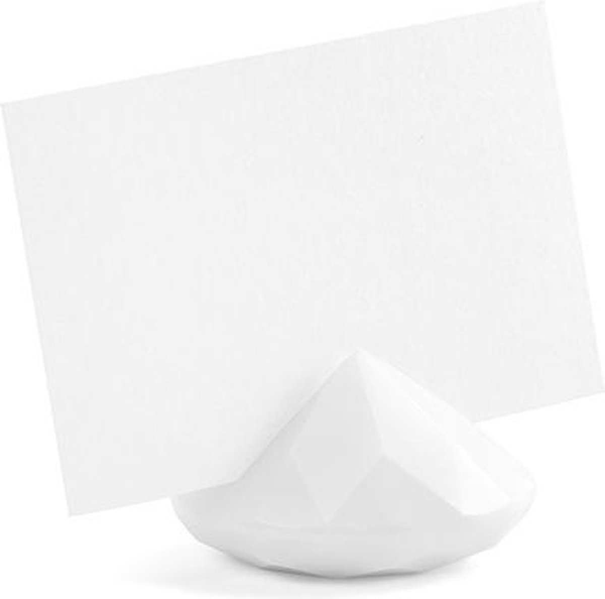 Partydeco - Tafeldiamant wit (10 stuks)