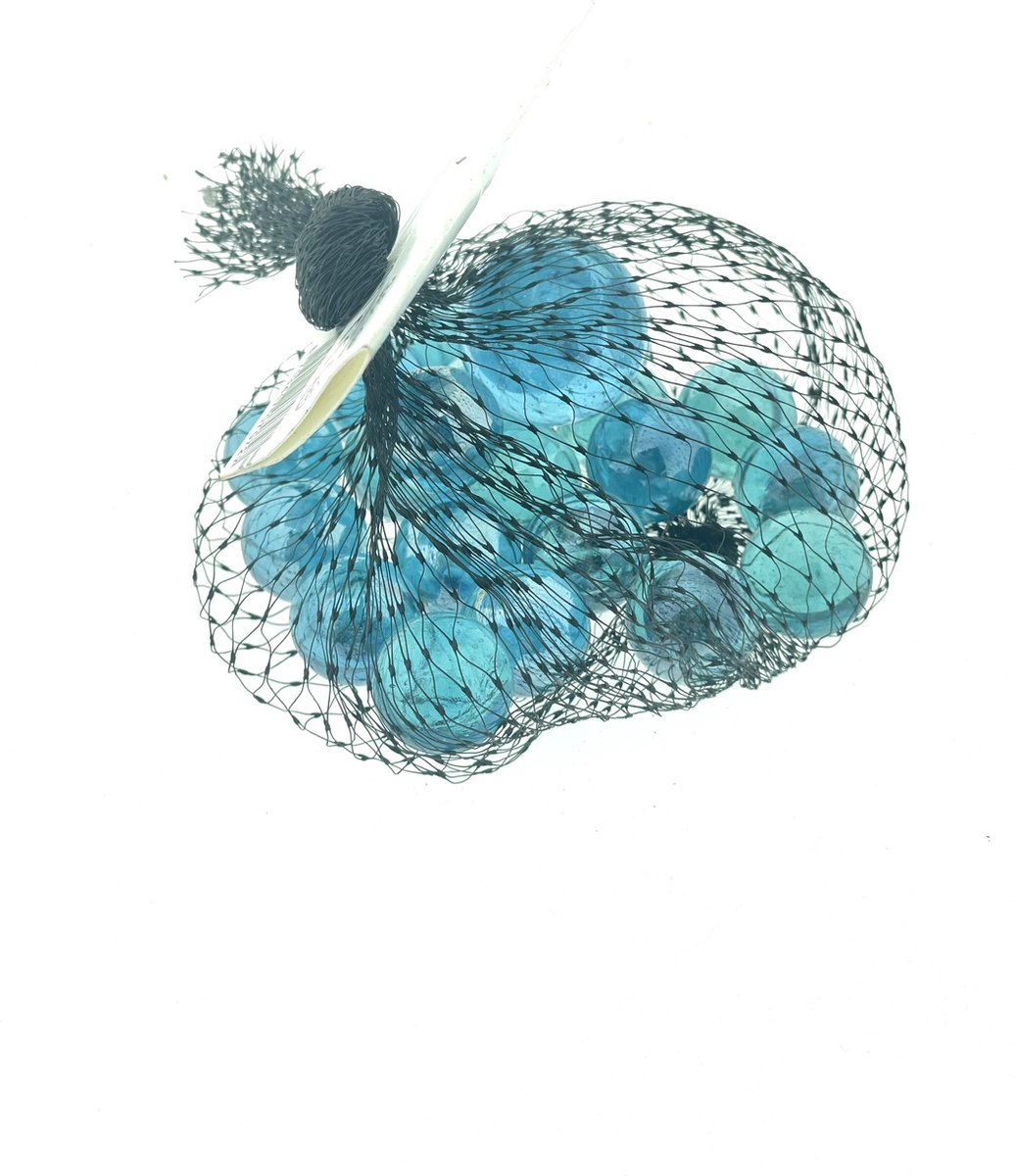 20 + 1 knikkers Aqua Blauwe