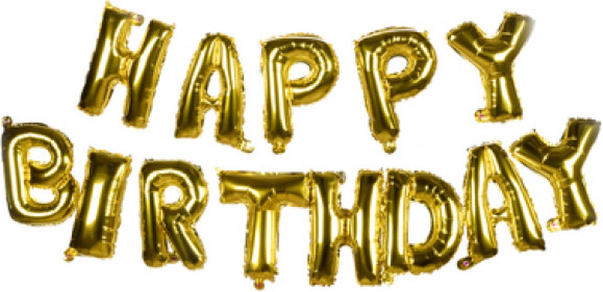 Party Time - Ballonnen - HAPPY BIRTHDAY - 38cm