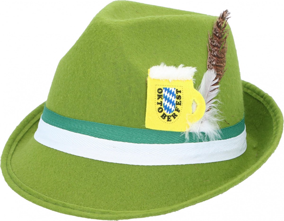 Party Time Hoed Oktoberfest One Size Groen