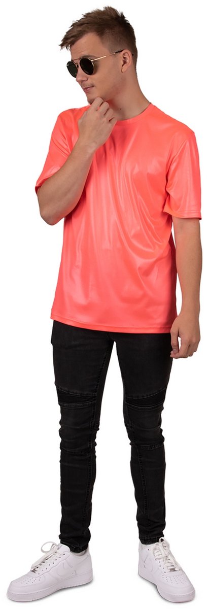 T-shirt Heer Neon - Roze - Maat XS