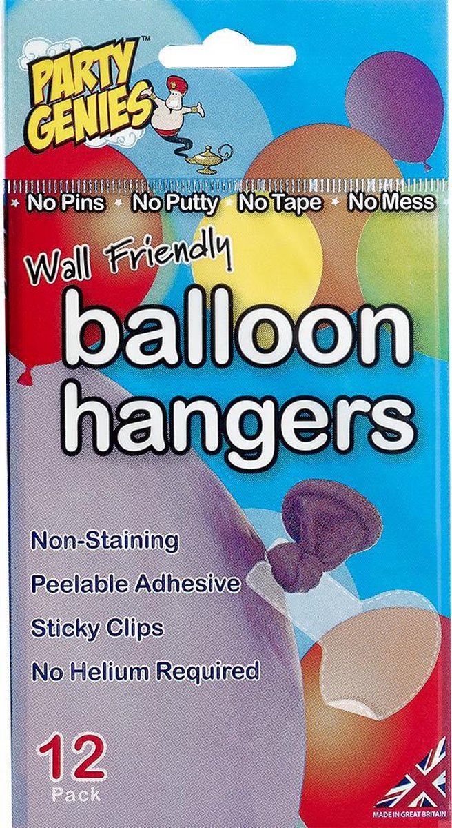 Ballon hangers (stickers) 12 stuks
