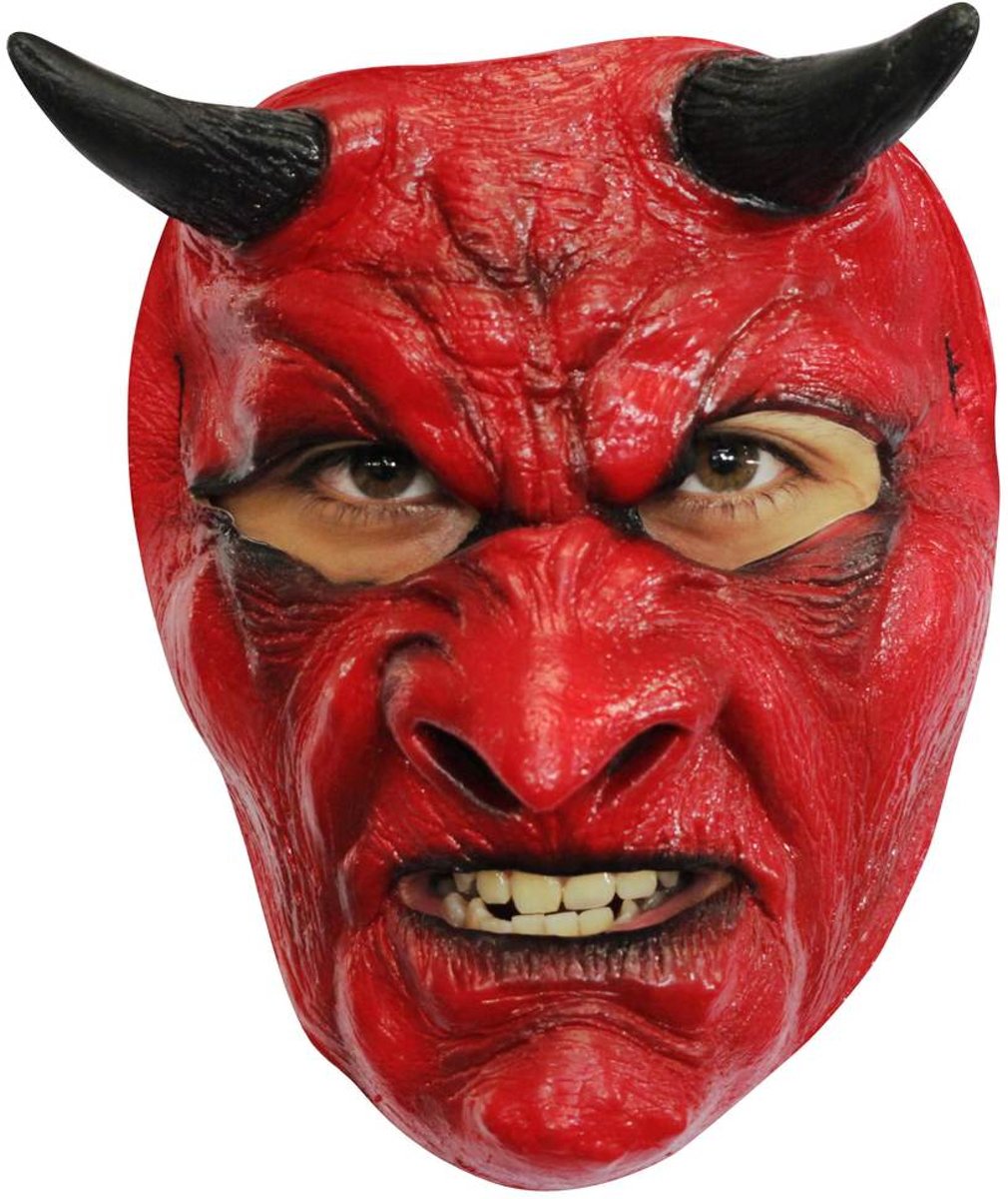 Gezichtsmasker (Latex) Evil Devil