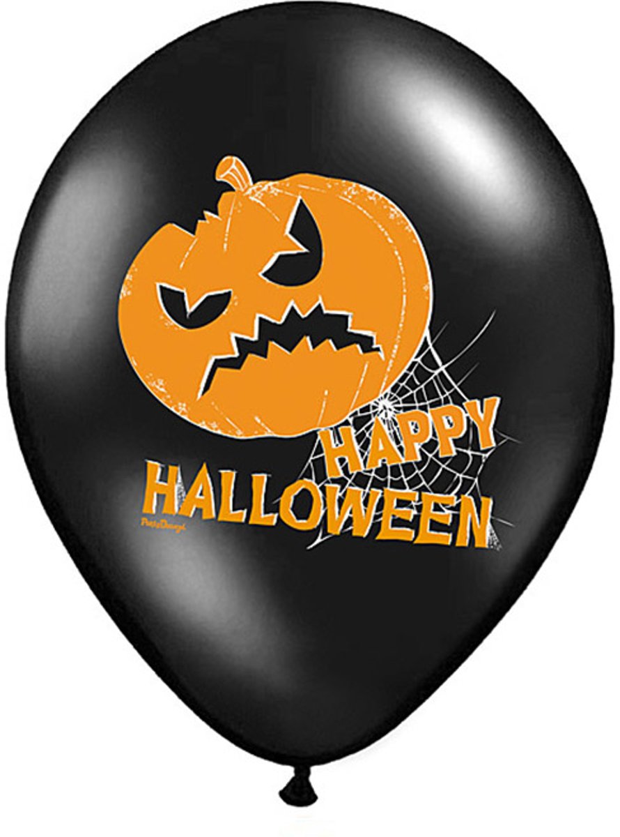 Ballonnen Halloween Pompoenen 50 stuks