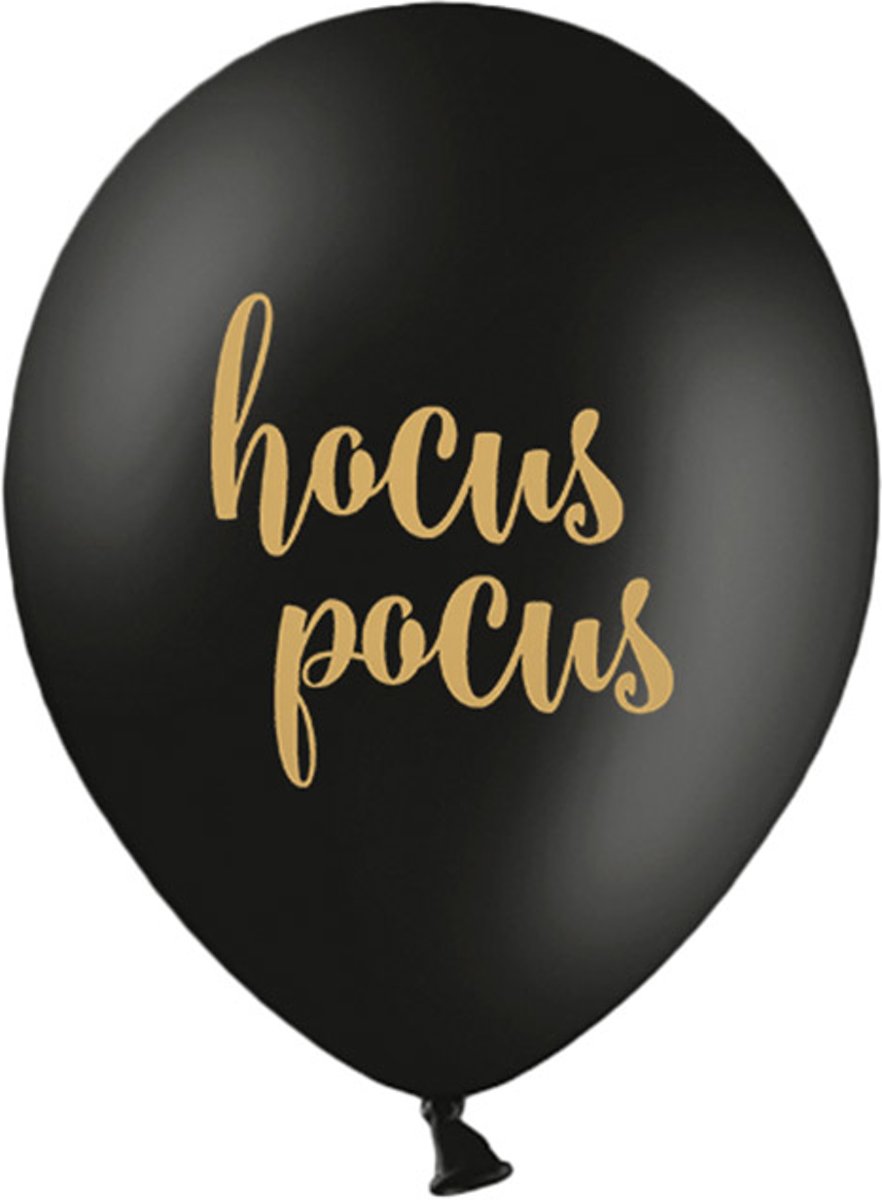 Ballonnen Hocus Pocus zwart 50 stuks