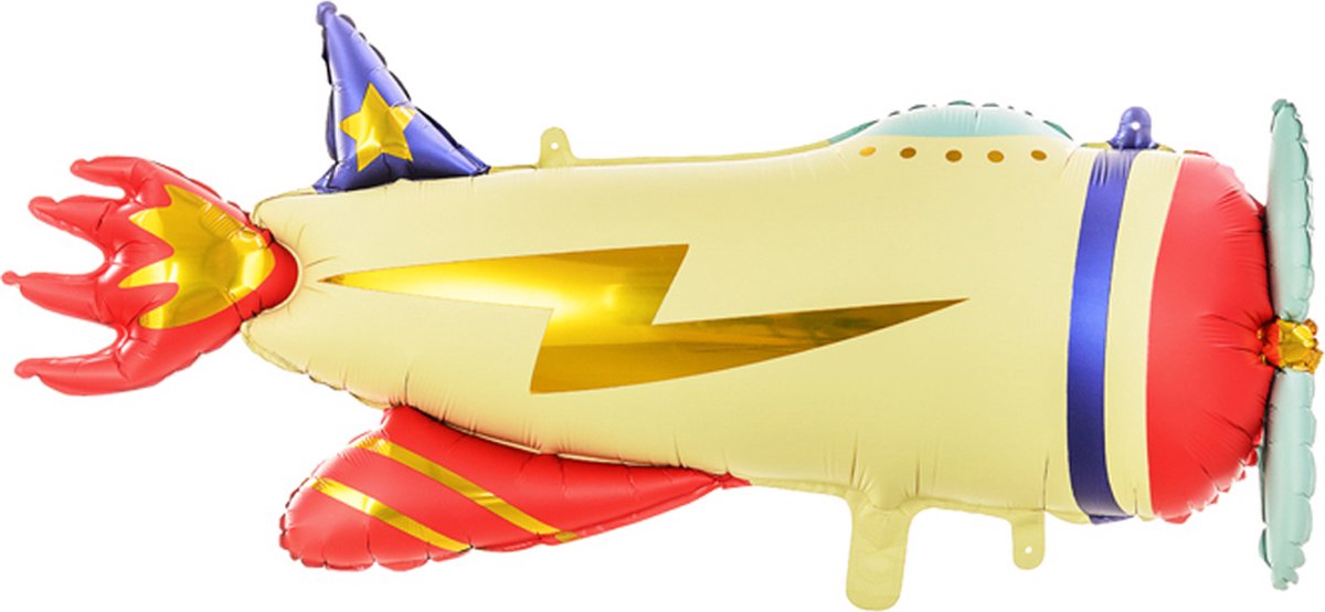 Folieballon Vliegtuig - 91 cm