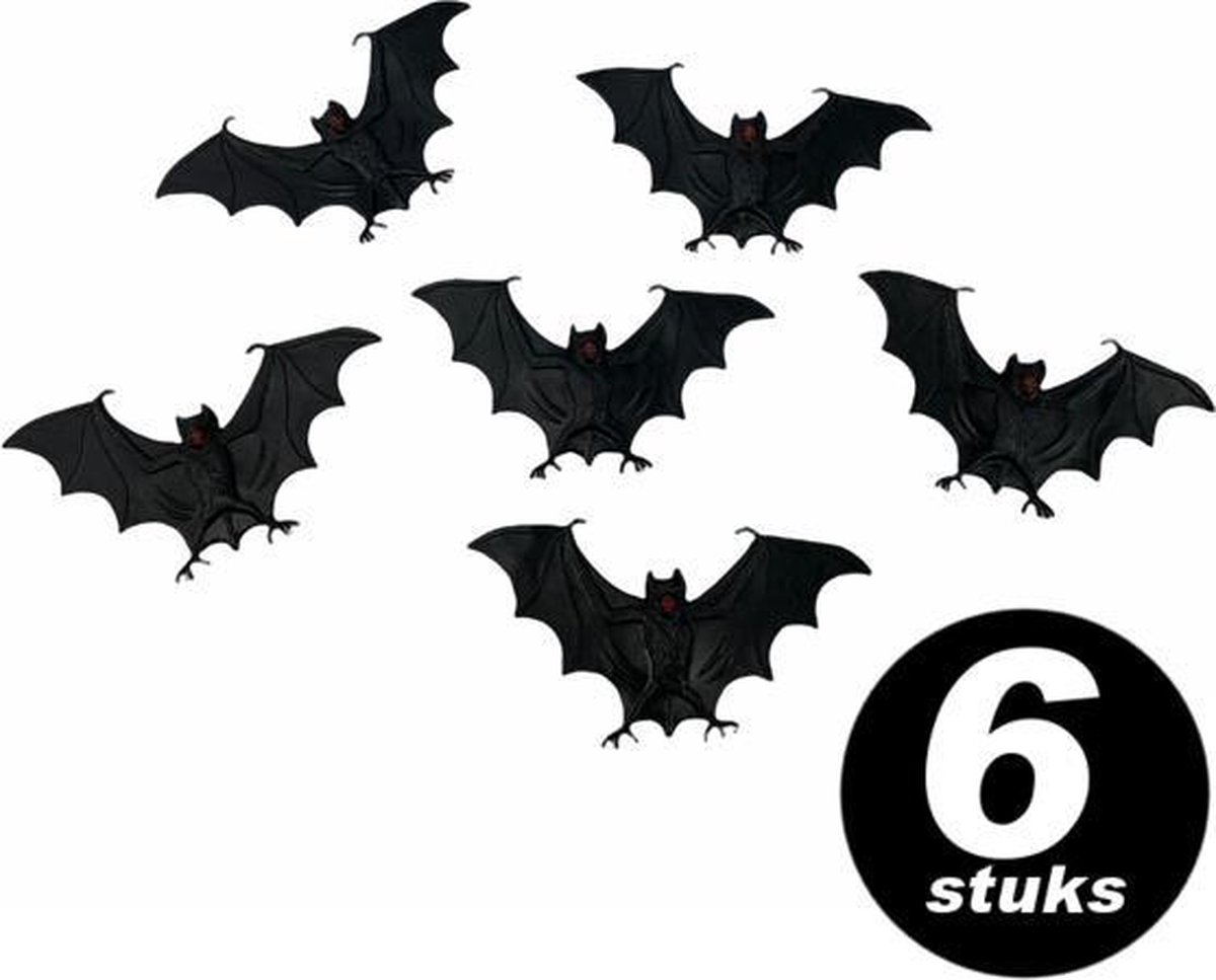 Halloween decoratie – Vleermuizen  – 6 stuks