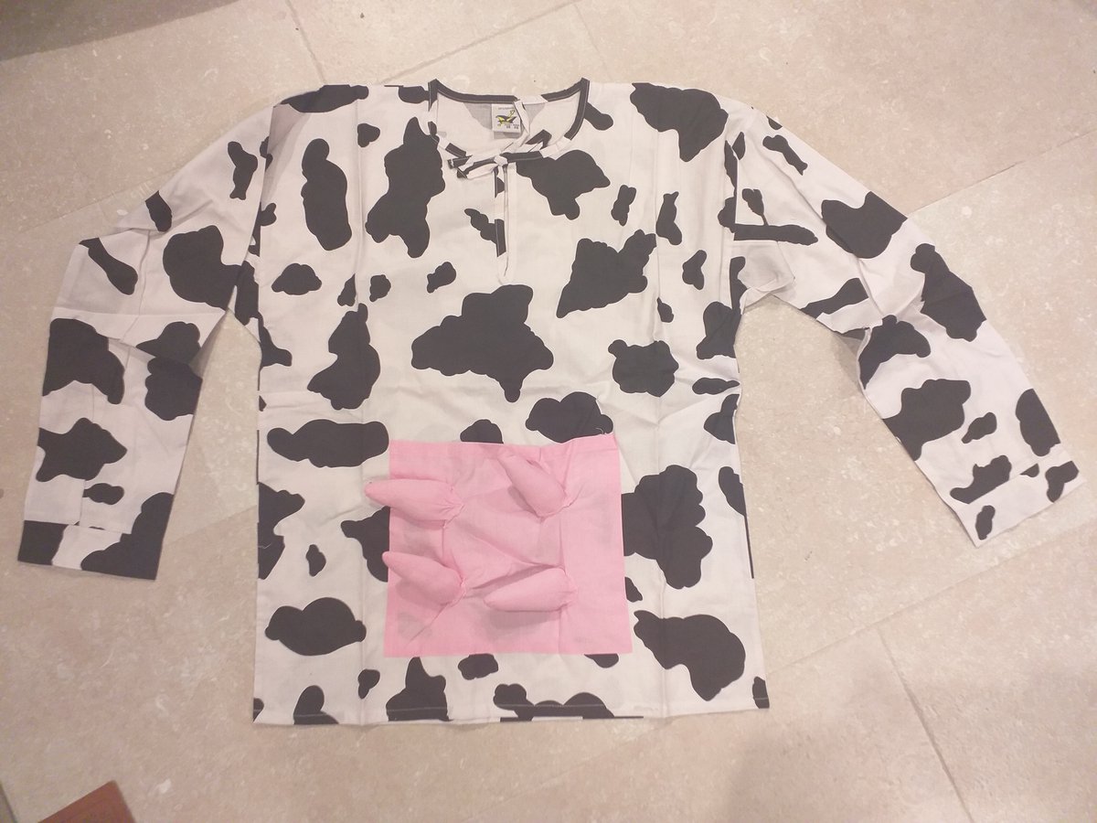 Koeien Kiel Carnaval - Maat 46 / 56 - PartyXplosion - Verkleedkleding