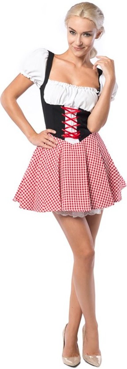 PartyXclusive Dirndl Dames Eva rood/zwart Rood - M