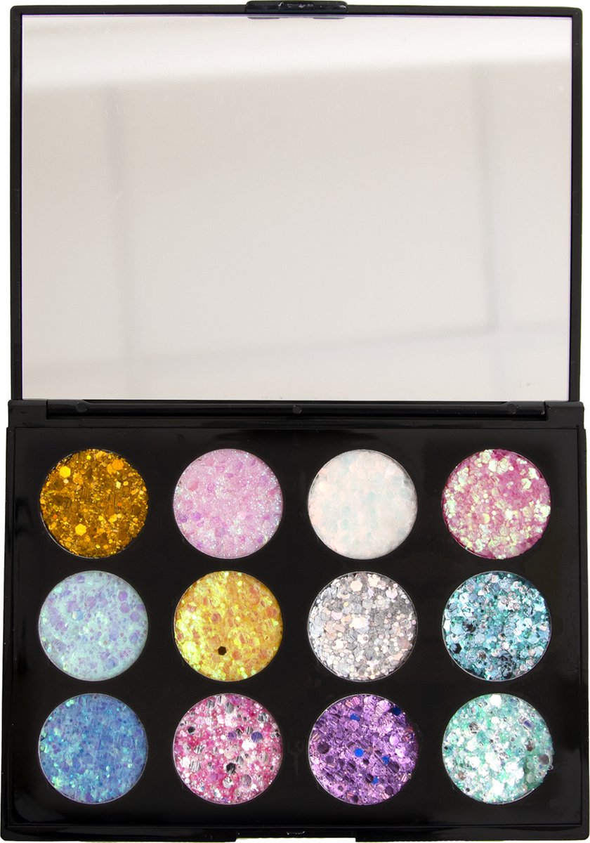 PXP - Schmink - PartyXplosion - LHiver -Pressed Chunky Glitter Cream 12 kleuren 1.5 gram