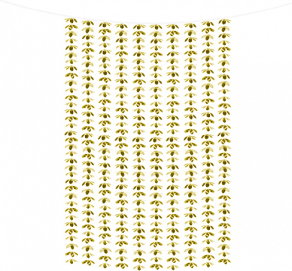 Bloemen backdrop goud (2m x 1m)
