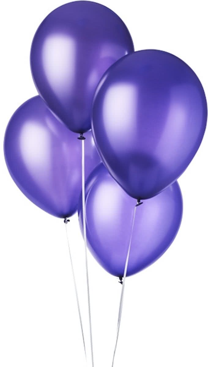 Metallic Ballonnen Paars (50st)