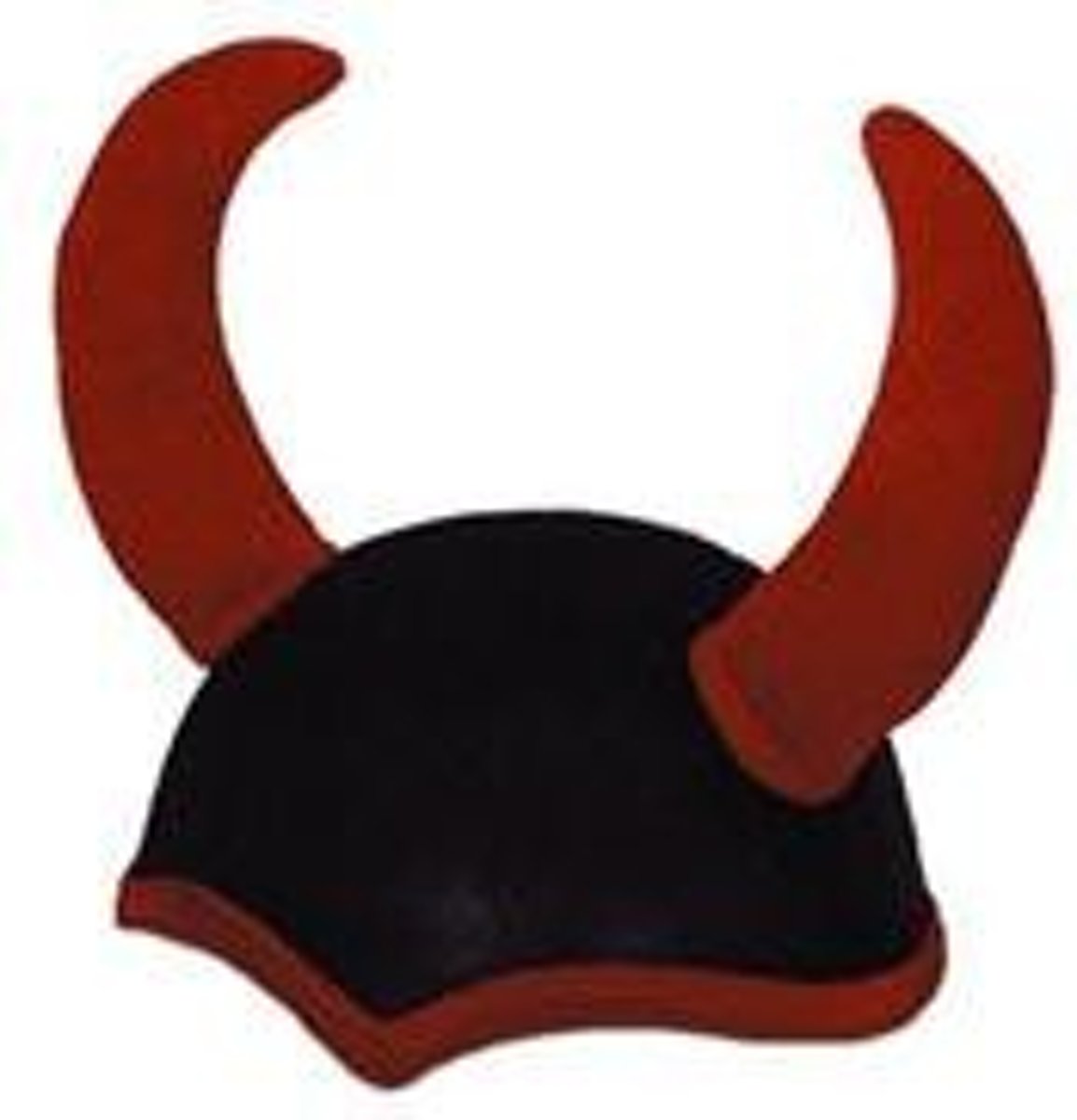 Hoed Duivel zwart/rood