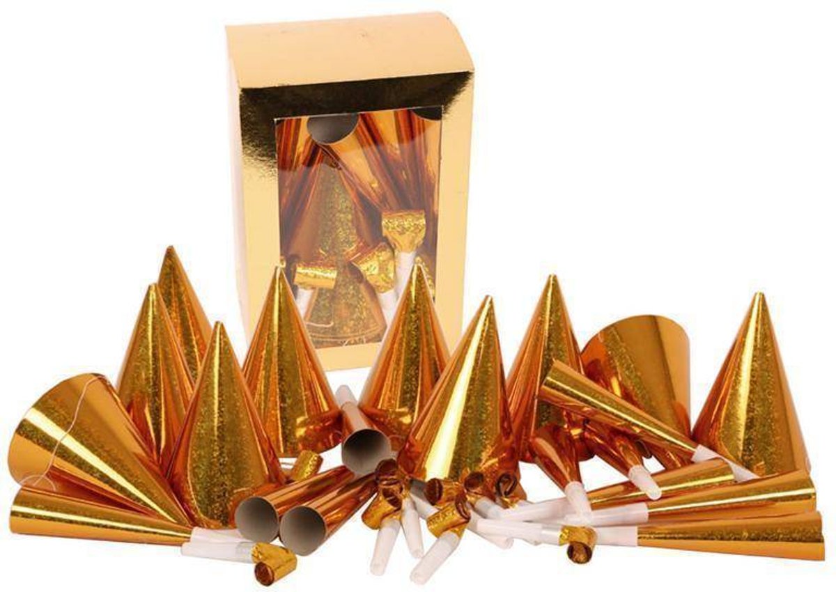 Partyline 30-delig Partypakket ( Goud ) voor 10 personen