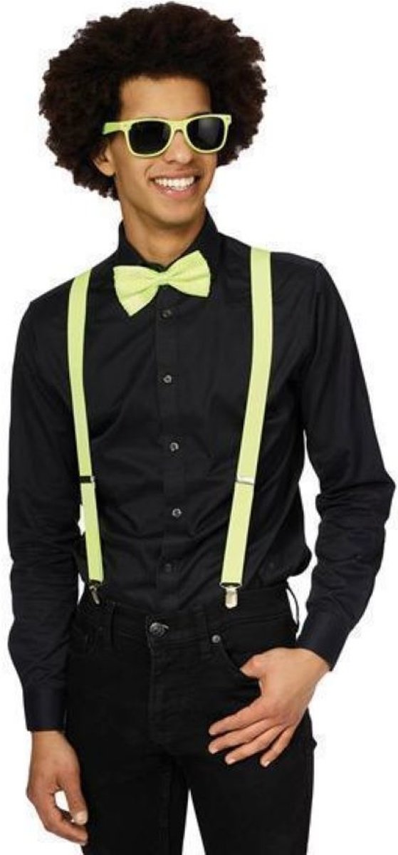 Partyline Fluo neon gele Accessoire set