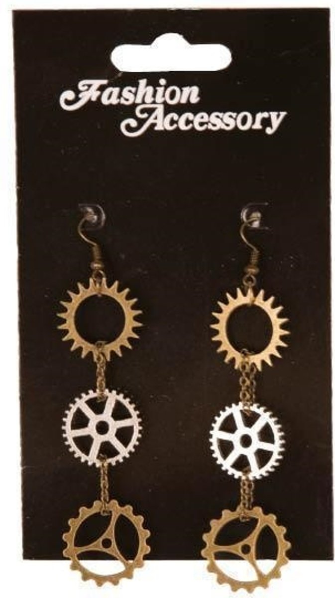Partyline Steampunk Oorbellen