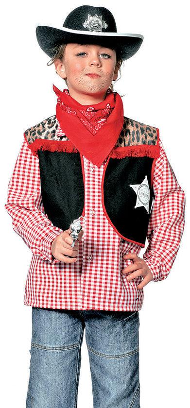 Carnavalskleding Cowboyvest jongen Maat 128