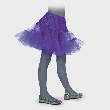 Feestkleding Petticoat lang paars meisje Maat 128