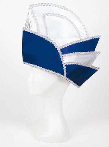 Prinsenmuts luxe blauw