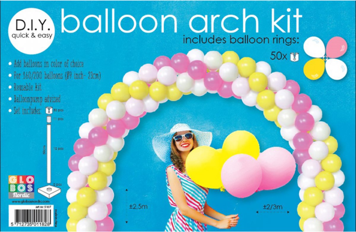 Ballonnenboog Zelf Maken Set 3x2,5 meter