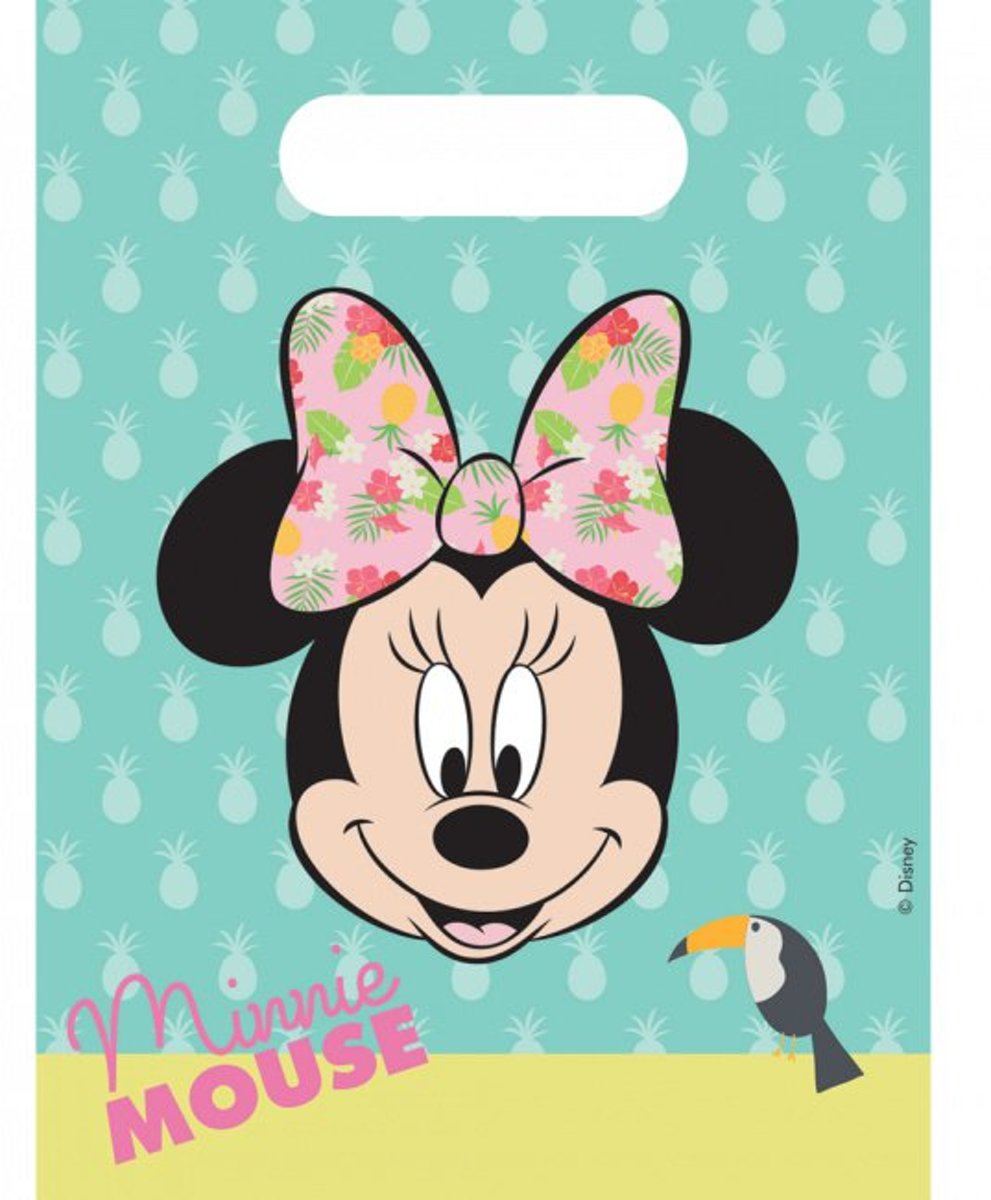 Disney Minnie Mouse tropical traktatiezakjes 6 st.