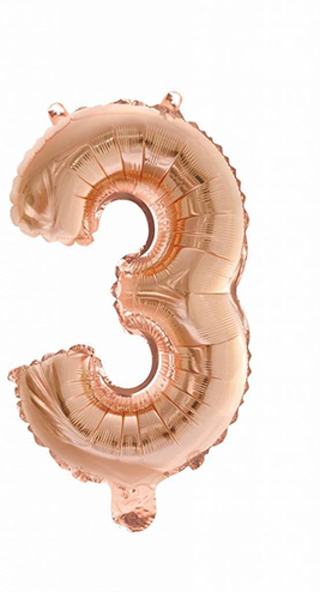 Folieballon cijfer 3