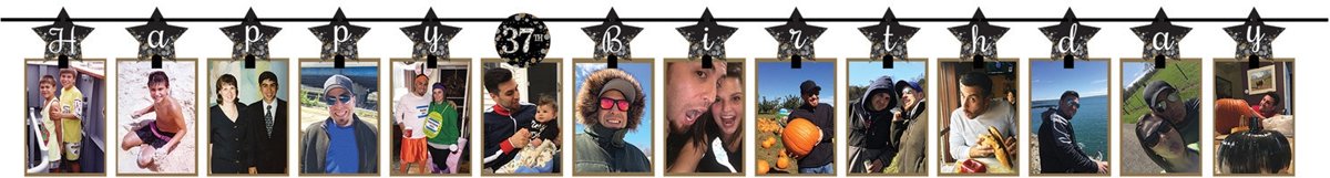 Happy Birthday Fotoslinger 365cm