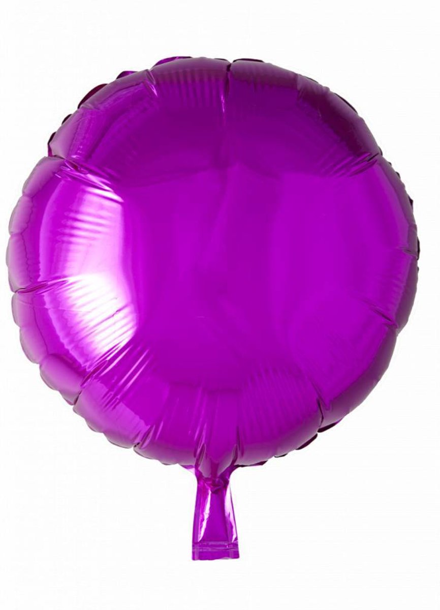 Helium Ballon Rond Fuchsia 46cm leeg