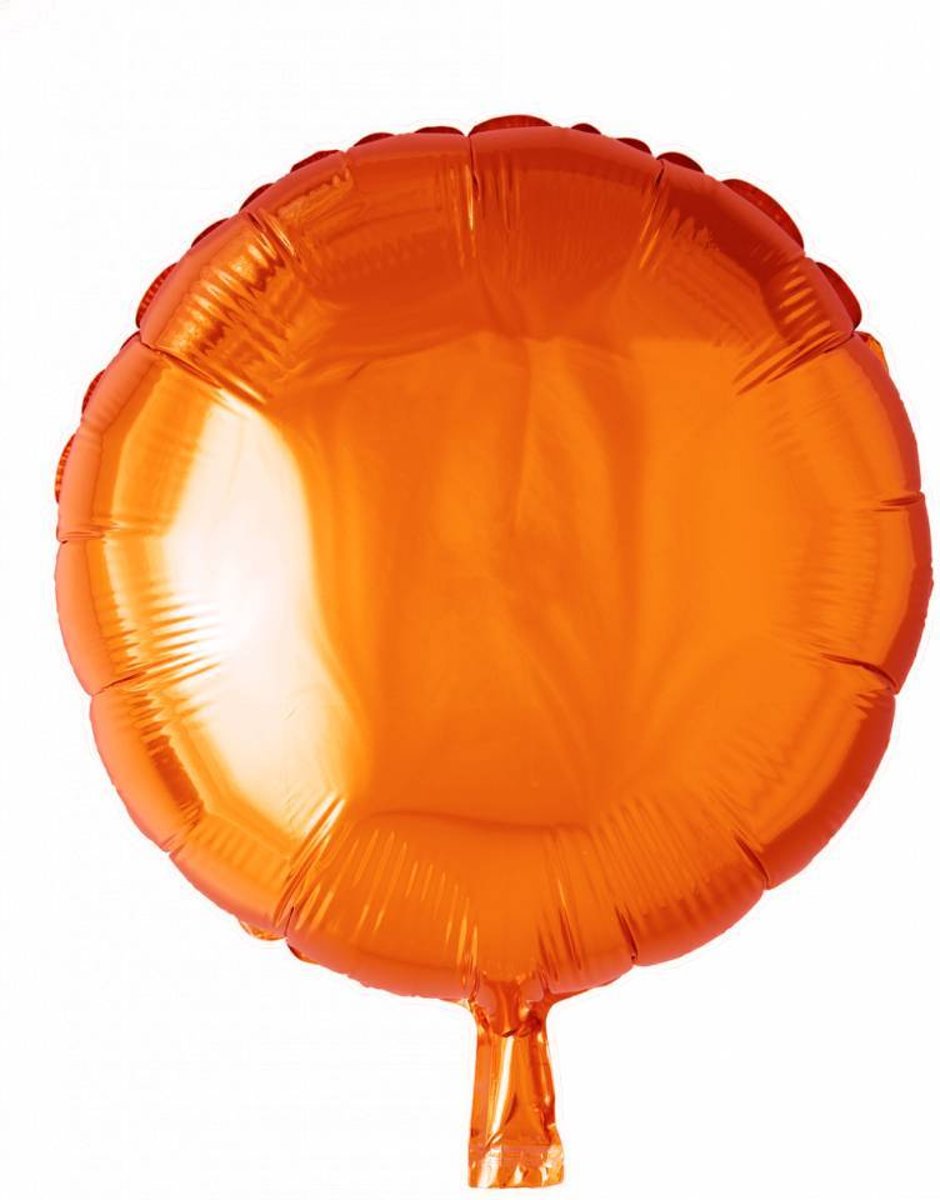 Helium Ballon Rond Oranje 46cm leeg