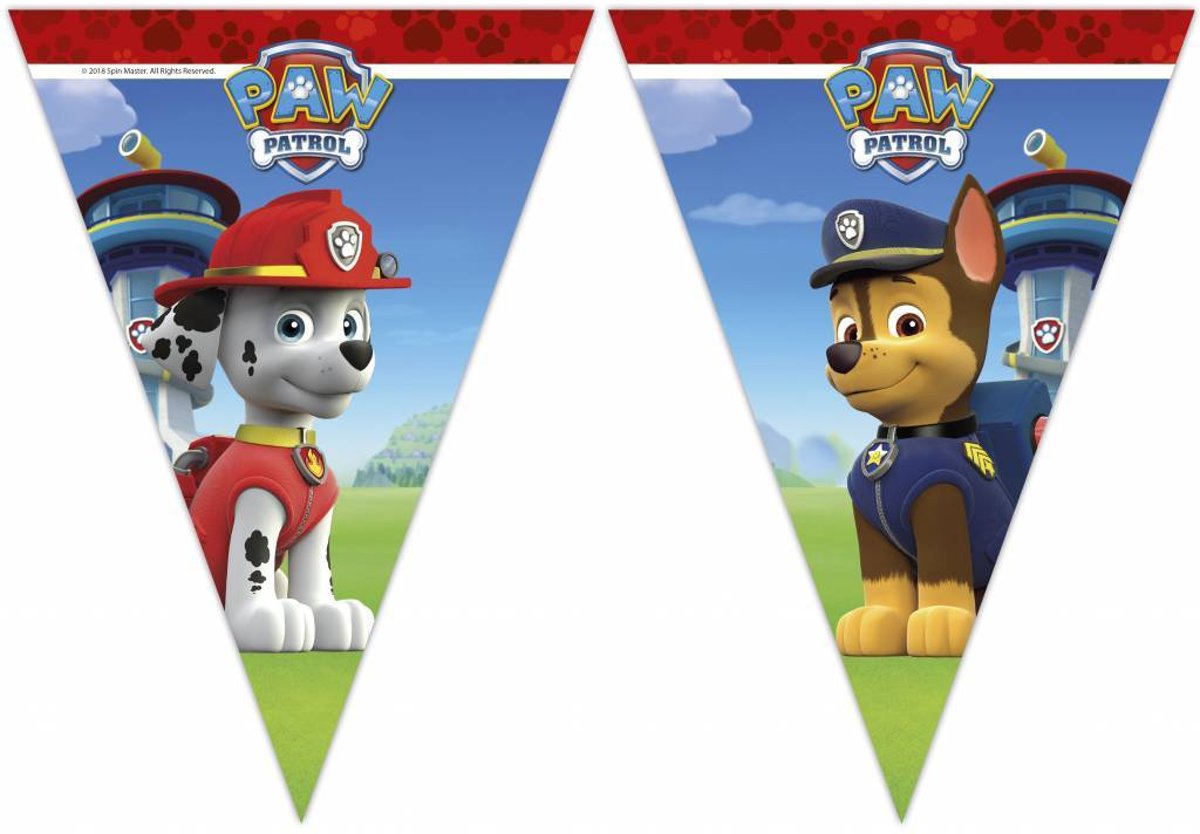 Paw Patrol vlaggenlijn Lets Roll 2,3 mtr.