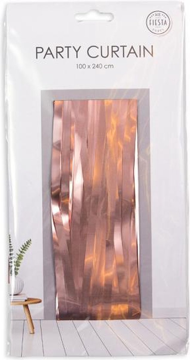 Rosé Gouden Deurgordijn Folie 2,4x1 meter