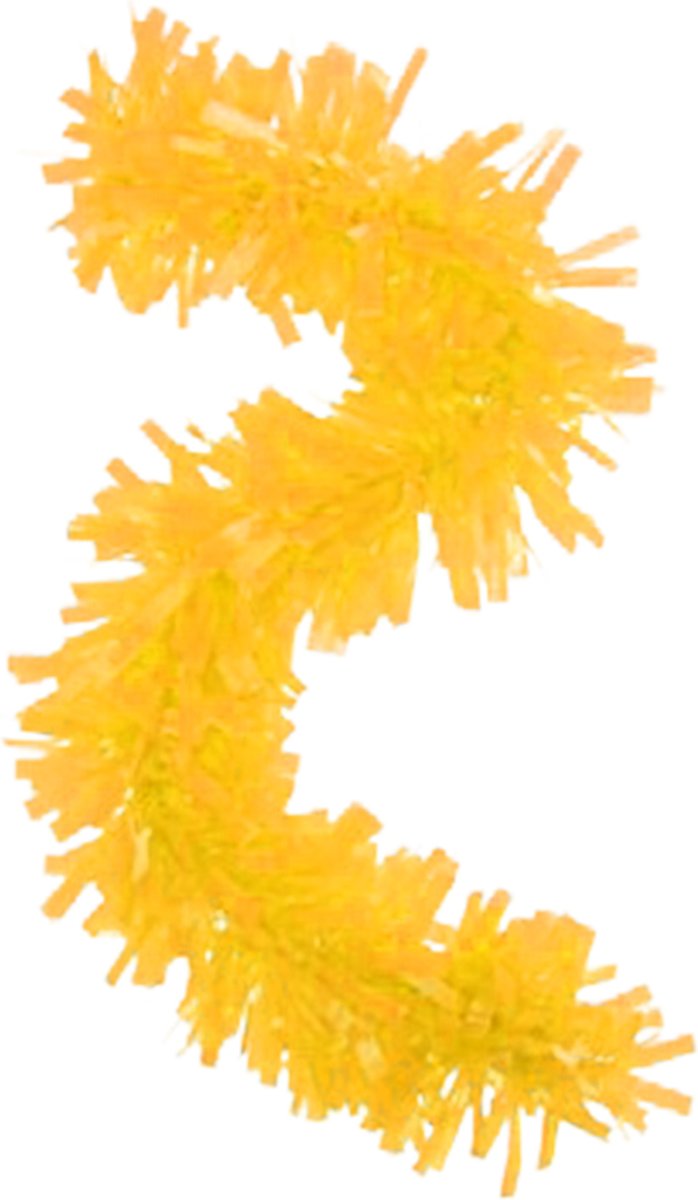 PVC slinger/guirlande geel (6mtr) brandvertragend